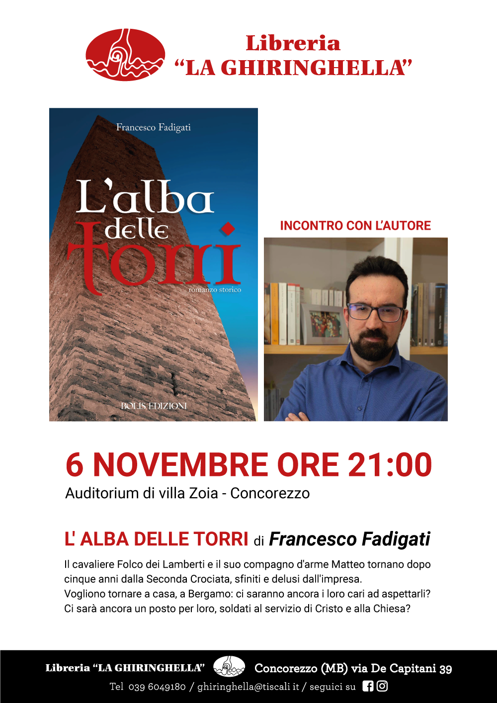 L’ alba delle torri – incontro con l’autore